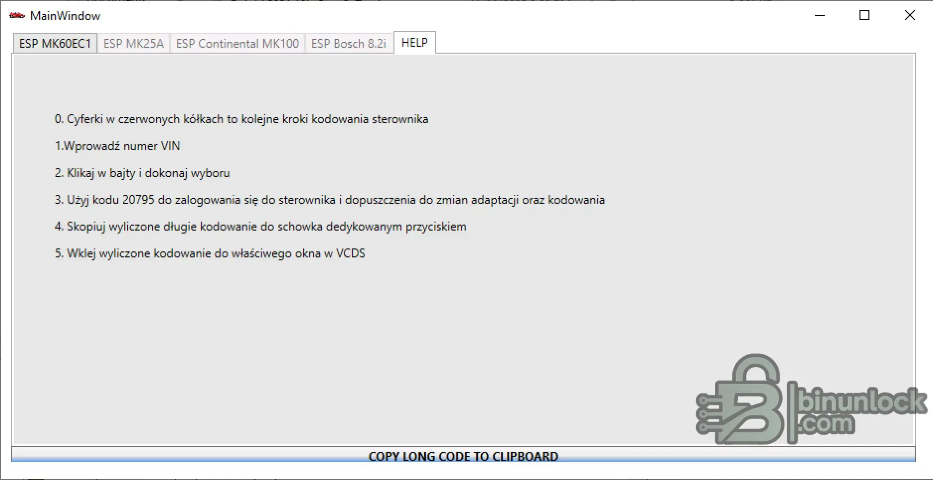 VAG ABS ESP Long Coding Helper calculator screen