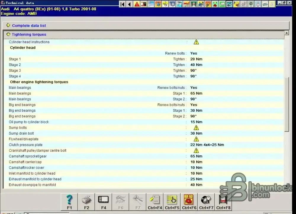 Autodata 3.45 main interface showing service and diagnostic modules