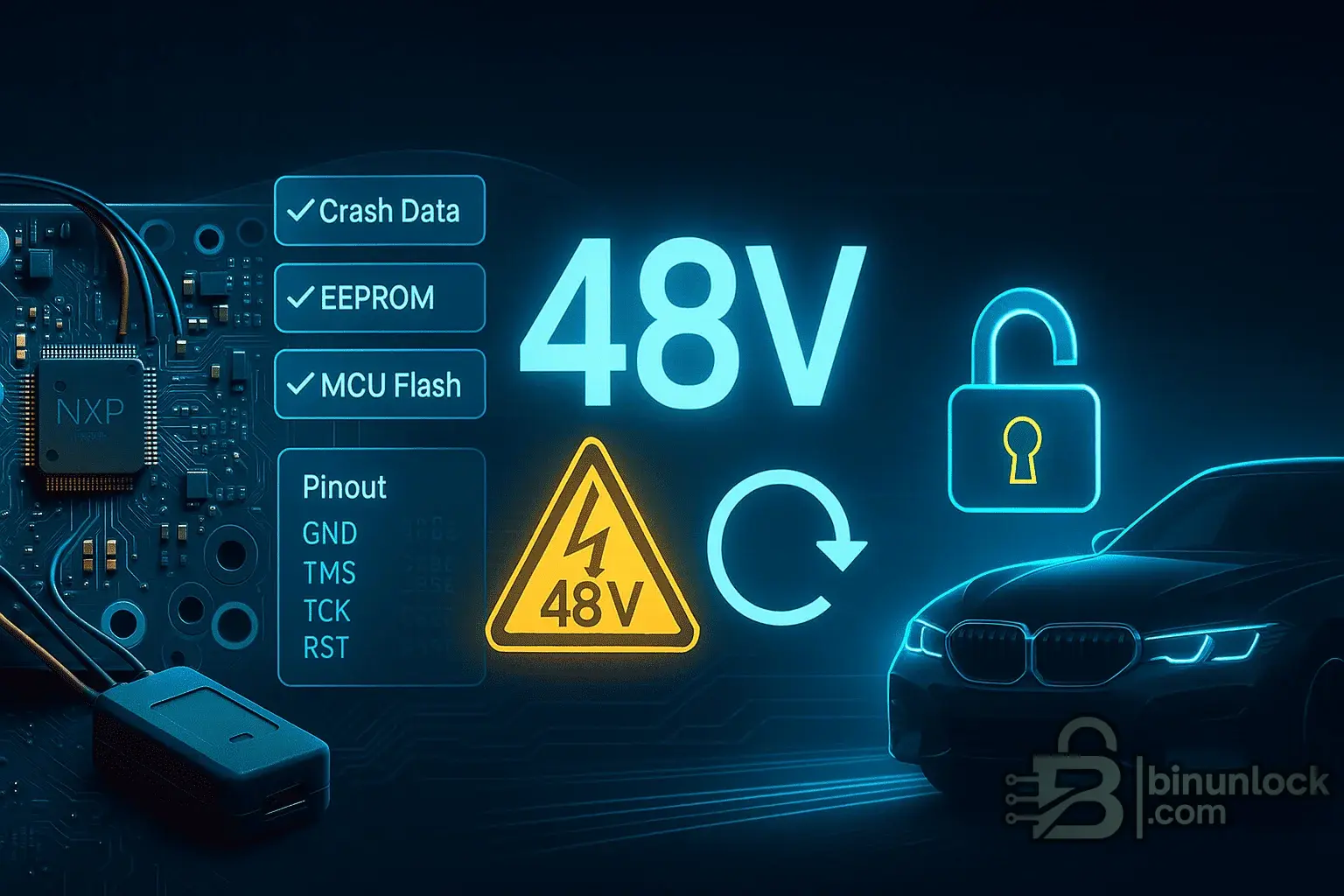 BMW 48V Battery Crash Data Reset diagram