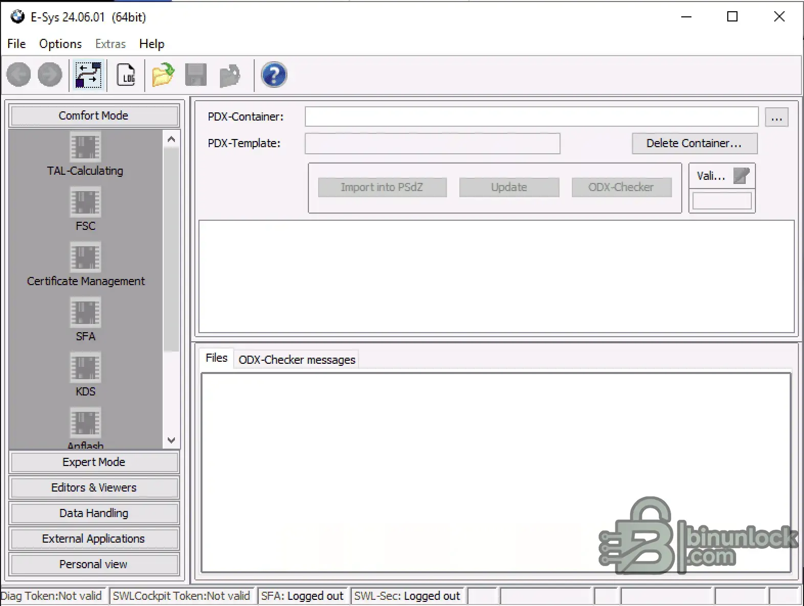 E-Sys 24.06 interface screenshot