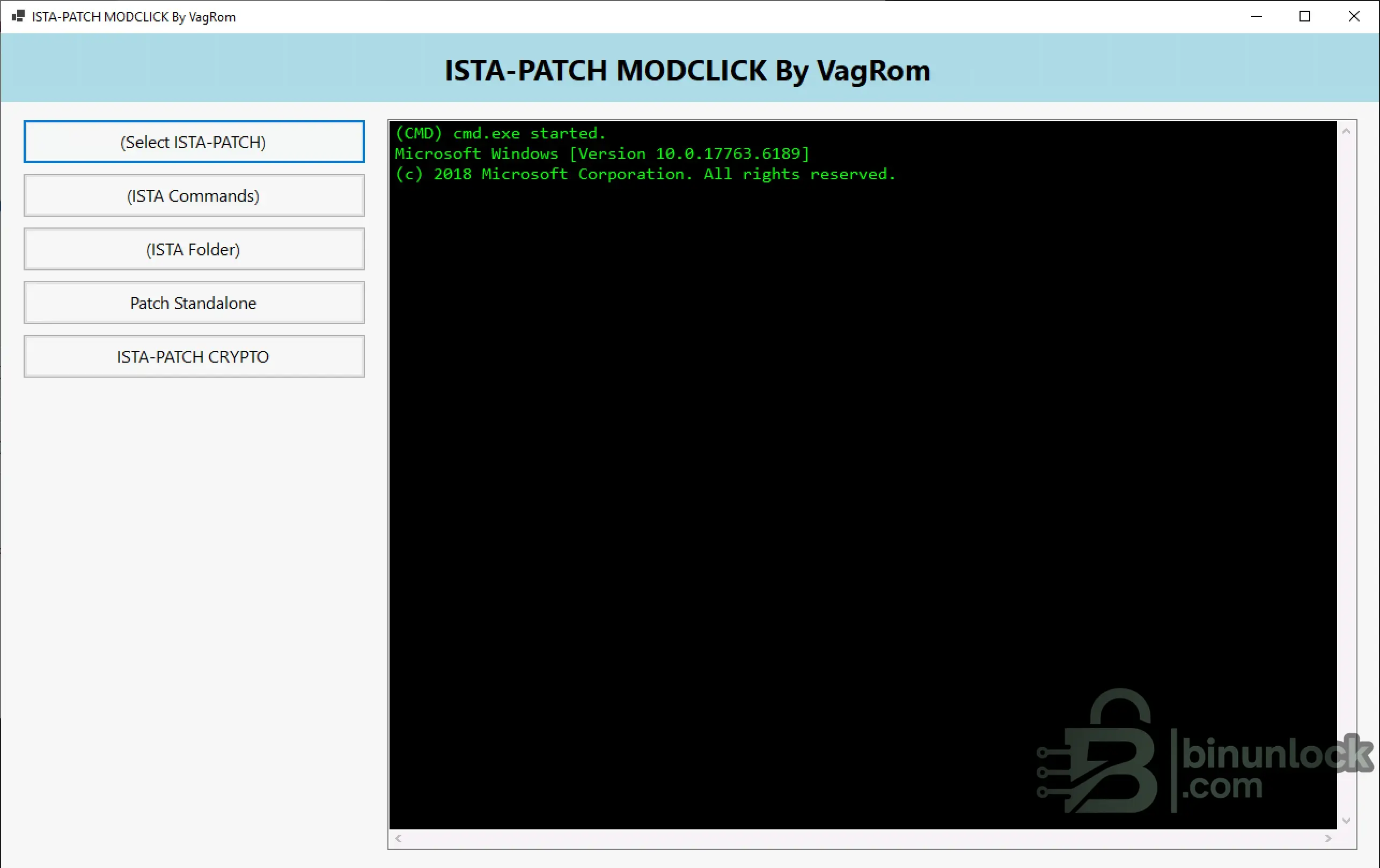 BMW ISTA Configuration Utility Windows Diagnostic interface screenshot