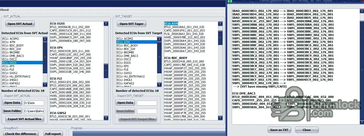 SVT Extractor Importer coding screen