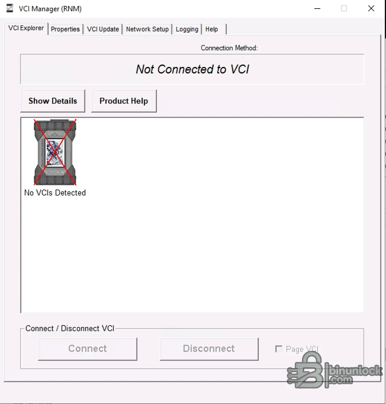 Bosch VCI Manager J2534 PassThru Network 9.2.2396.6 status screen