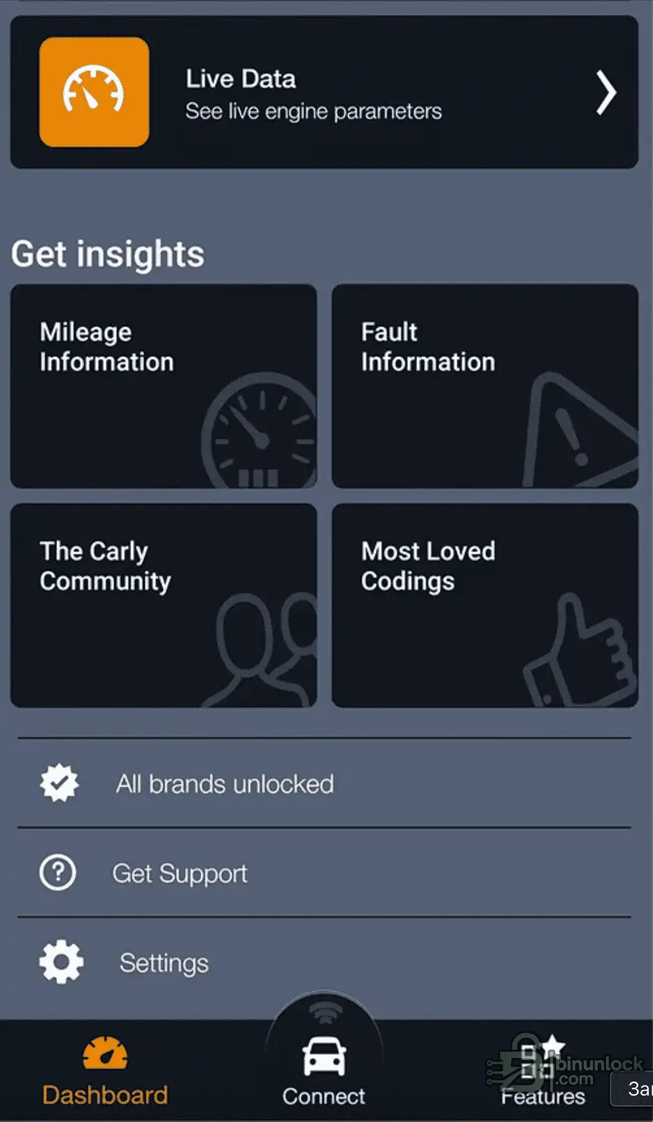 Carly cluster screen