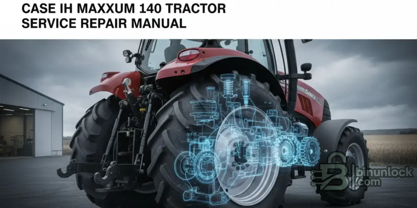 Case IH Maxxum 140 Tractor Service function screen
