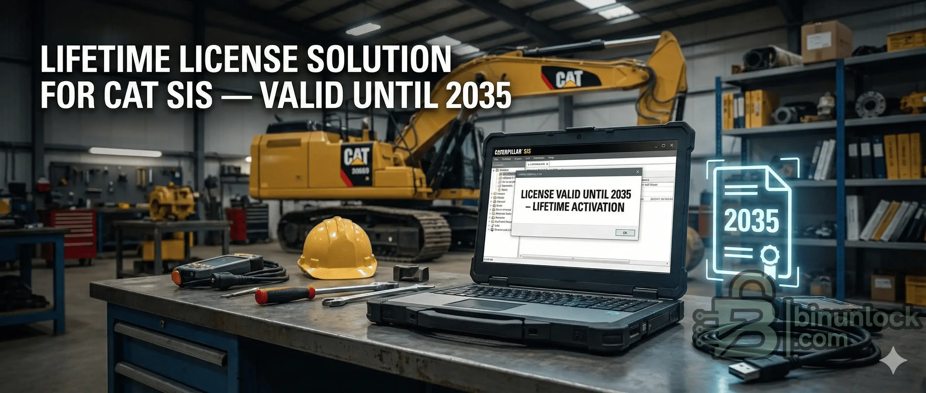 Caterpillar SIS Certificate diagnostic screen