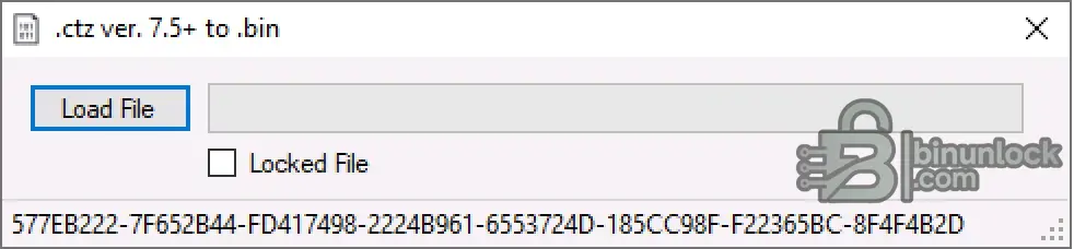 CTZ to BIN Converter screenshot