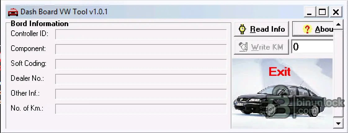 Dash Board VW 0.1 cluster screen