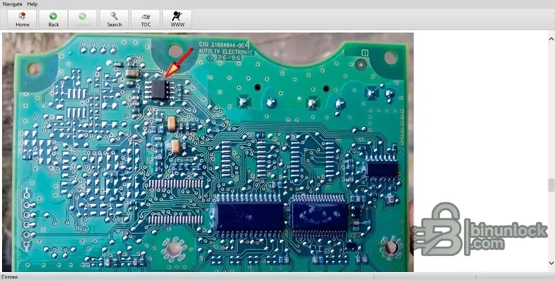 DUSH-Book v7.9 and SRS-BOOK v1.4 PCB photo showing EEPROM location for SRS unit