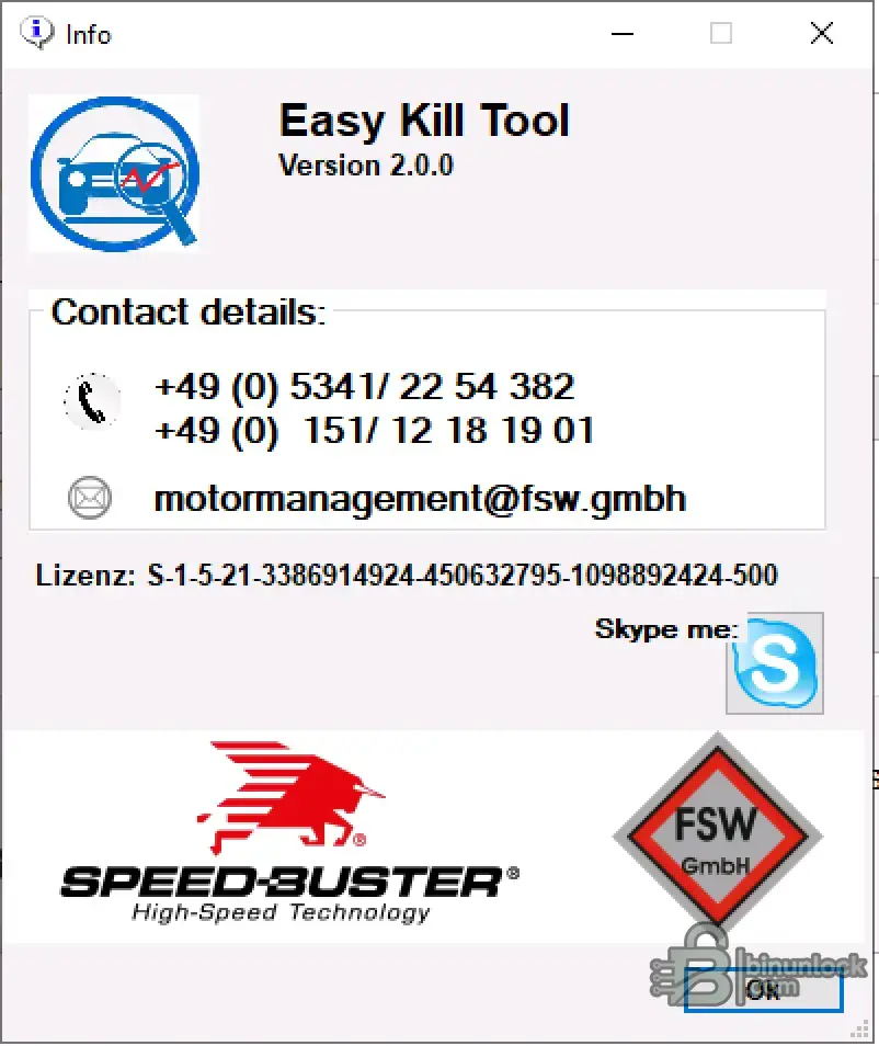 EasyCal 2.0.0 checksum screen