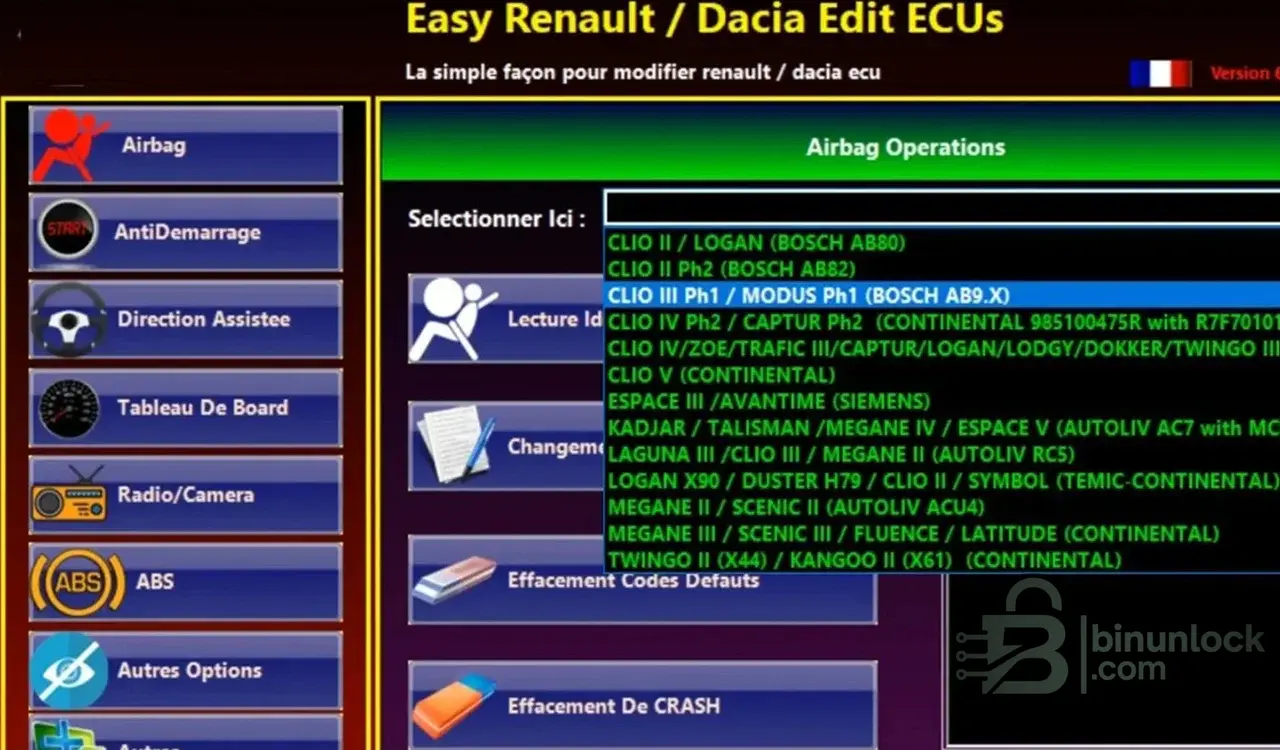 Easy Renault Dacia ECU Service 6.1.4 screenshot
