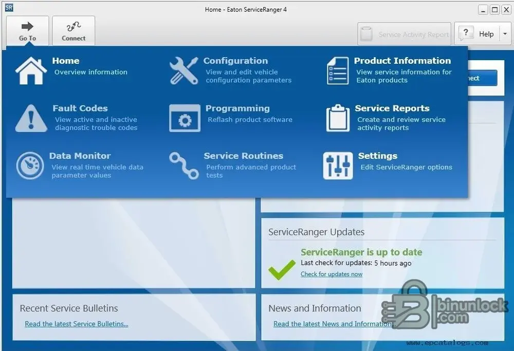 Eaton ServiceRanger cluster screen