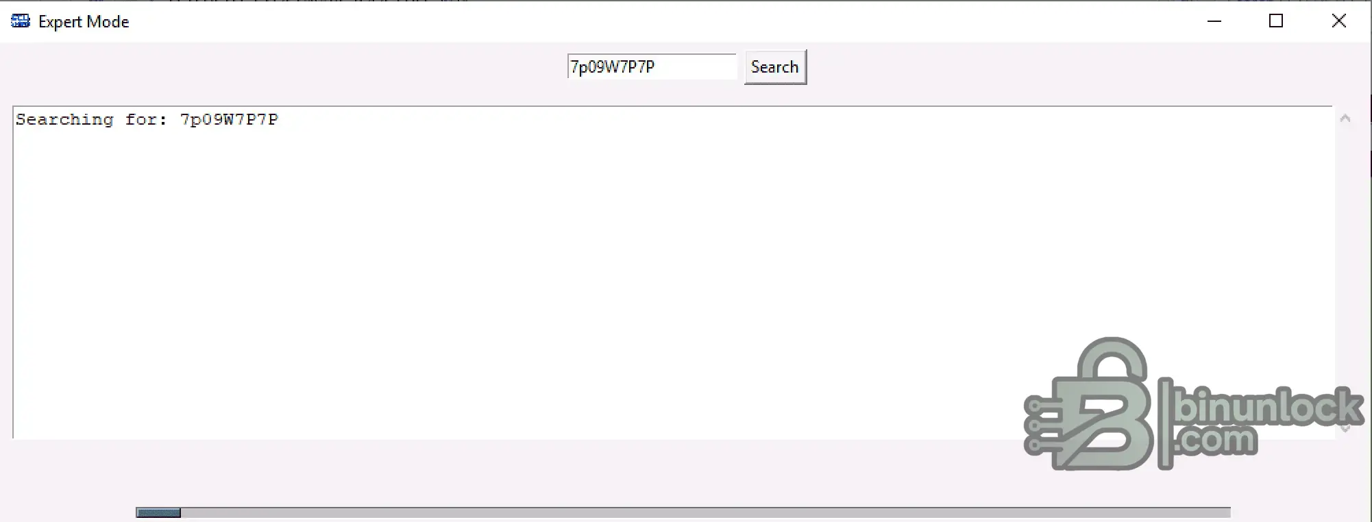 ECU Detect Expert Mode with exact calibration code search input for rapid lookup