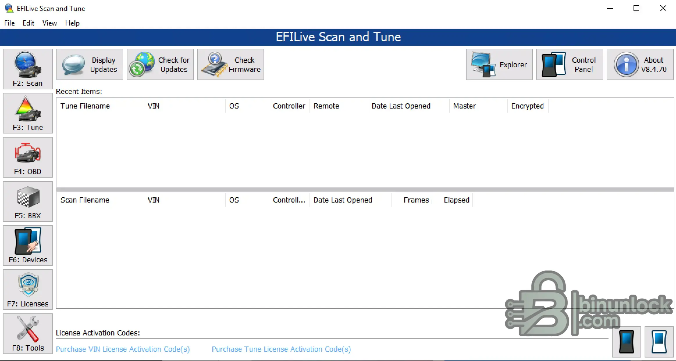 EFILive Scan Tune 4.70 diagnostic screen