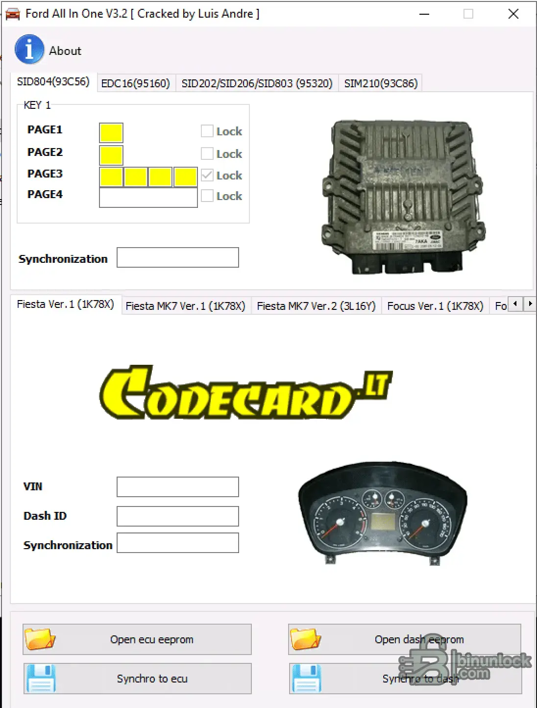 Ford All-In-One function screen