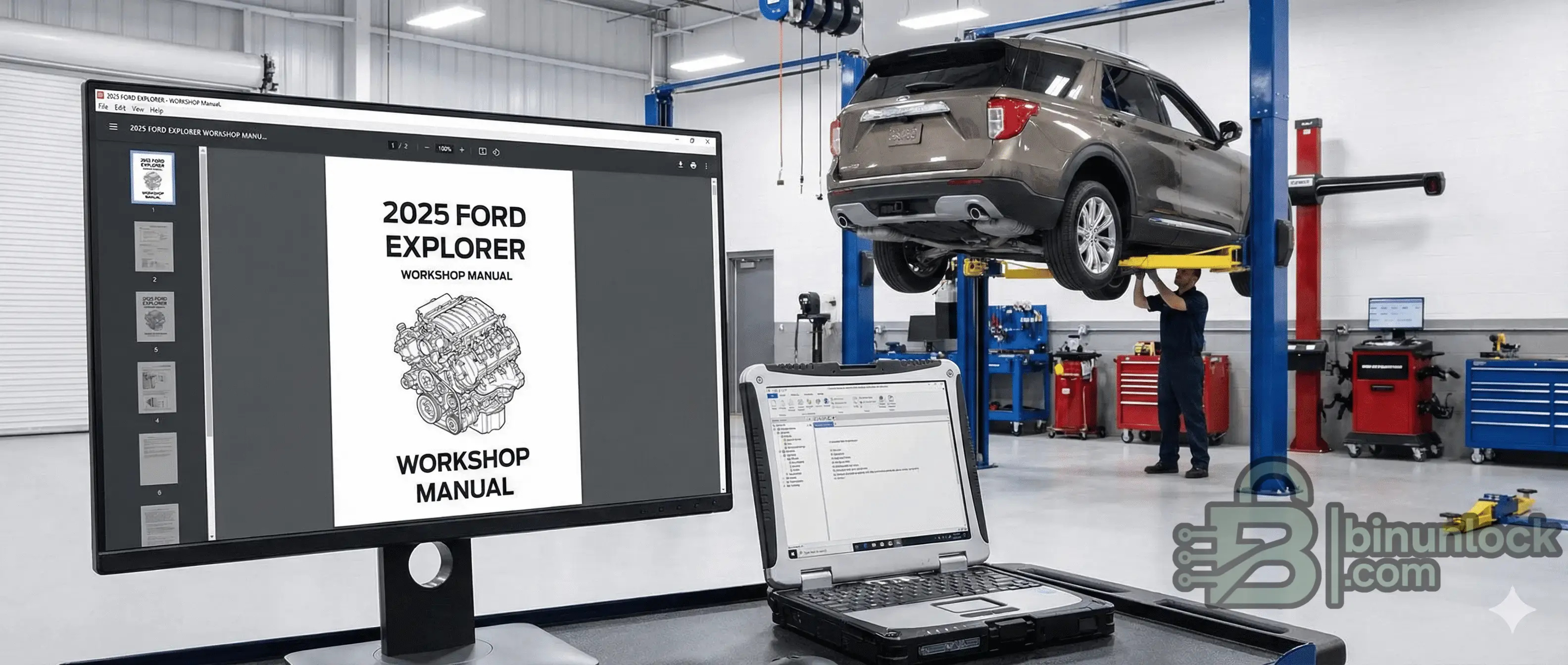 Ford Explorer Factory Service Repair workshop screen