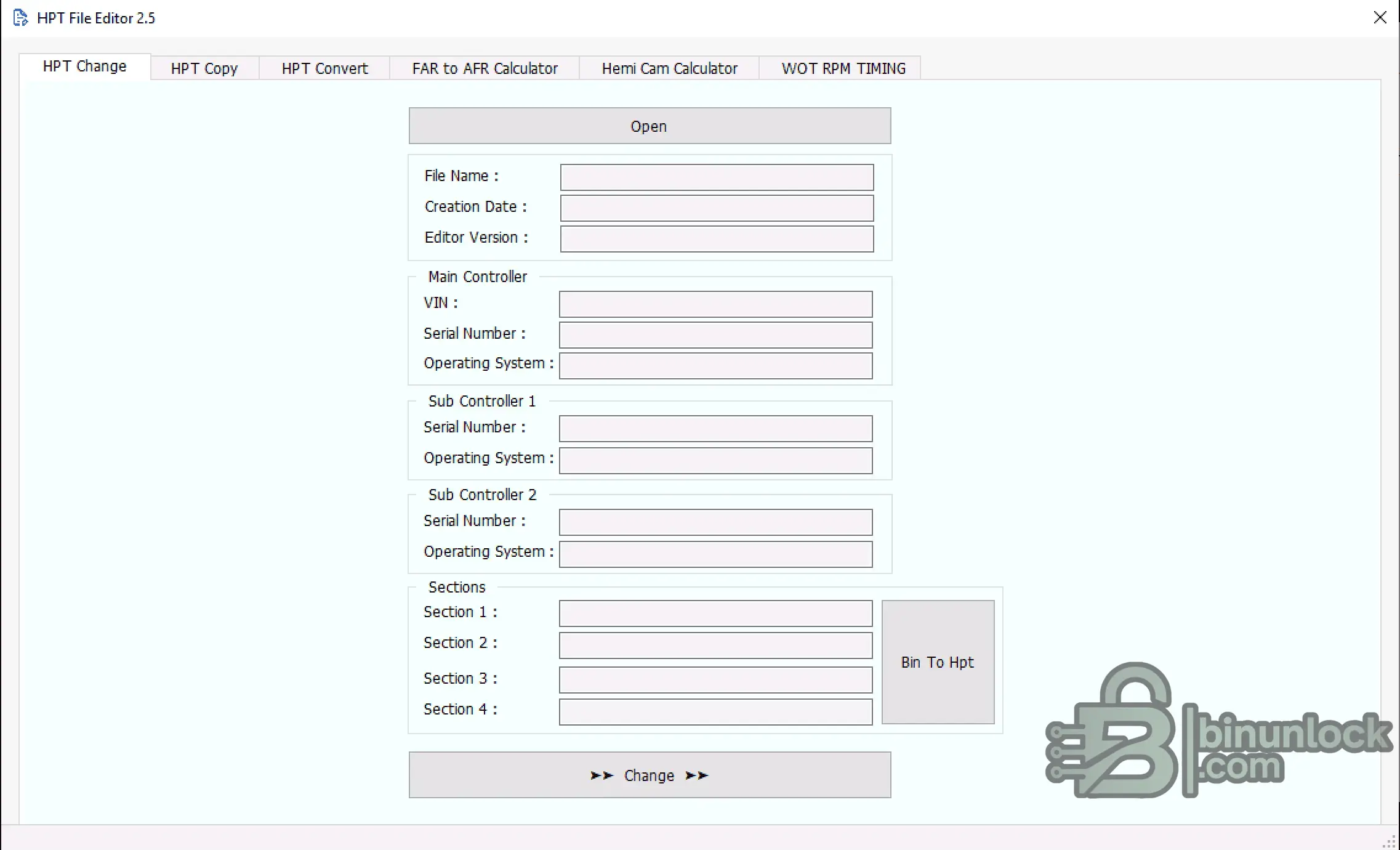 HPT Editor 2.5 screenshot