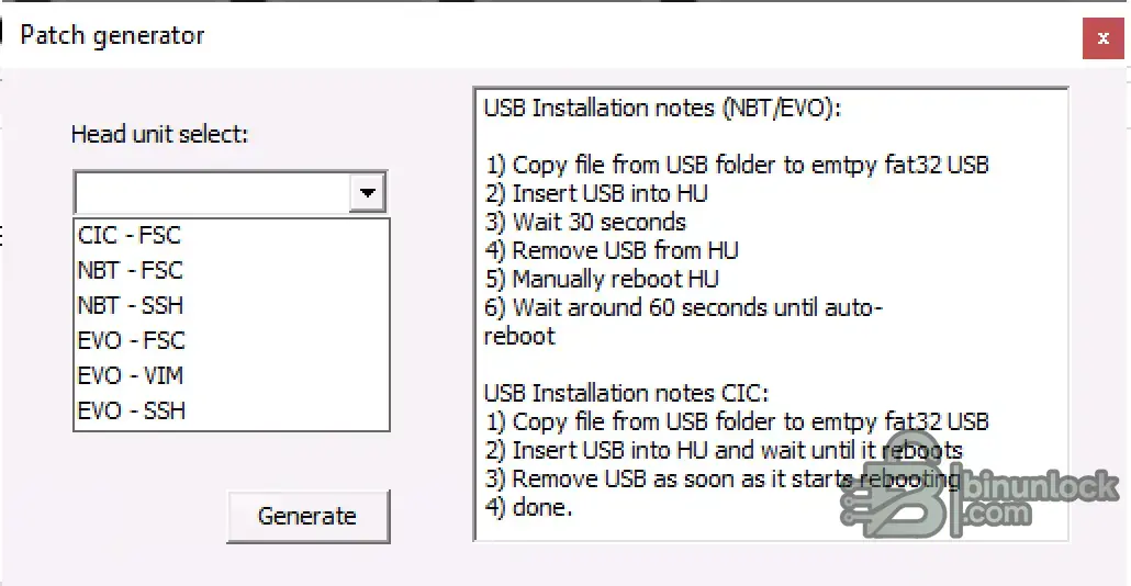 BMW HU Engineering CIC NBT EVO file screen