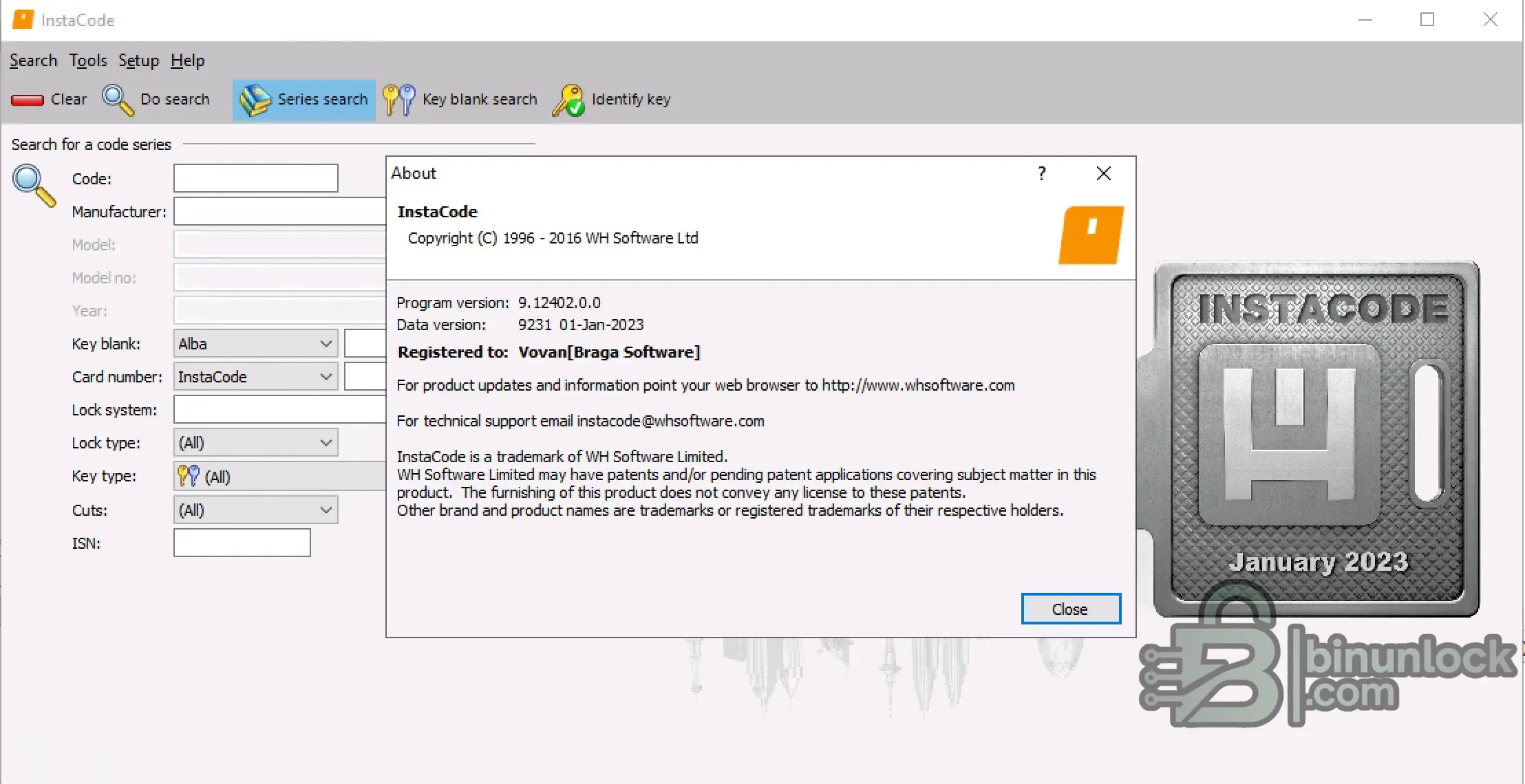 InstaCode Data v9231 9.12 screenshot