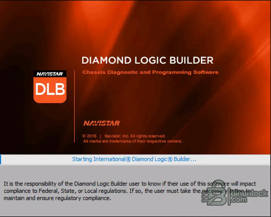 International Diamond Logic Builder Chassis 06.2022 diagnostic screen