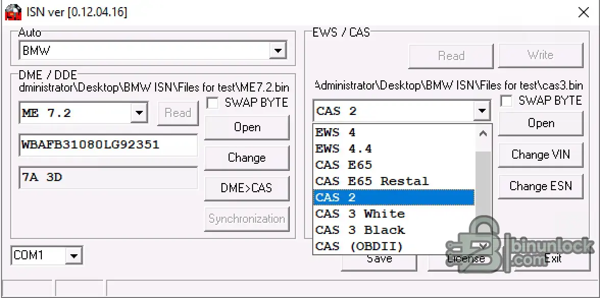 BMW ISN 0.12.04.16 screenshot