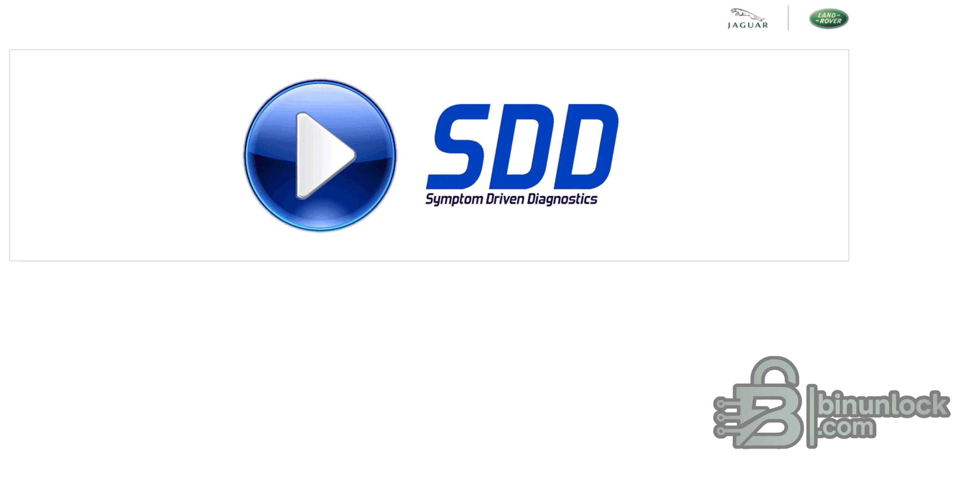 JLR SDD Service Access CCF 4.6 diagnostic screen
