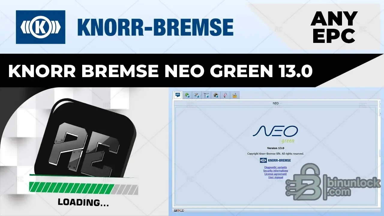 Knorr Bremse NEO Green diagnostic screen