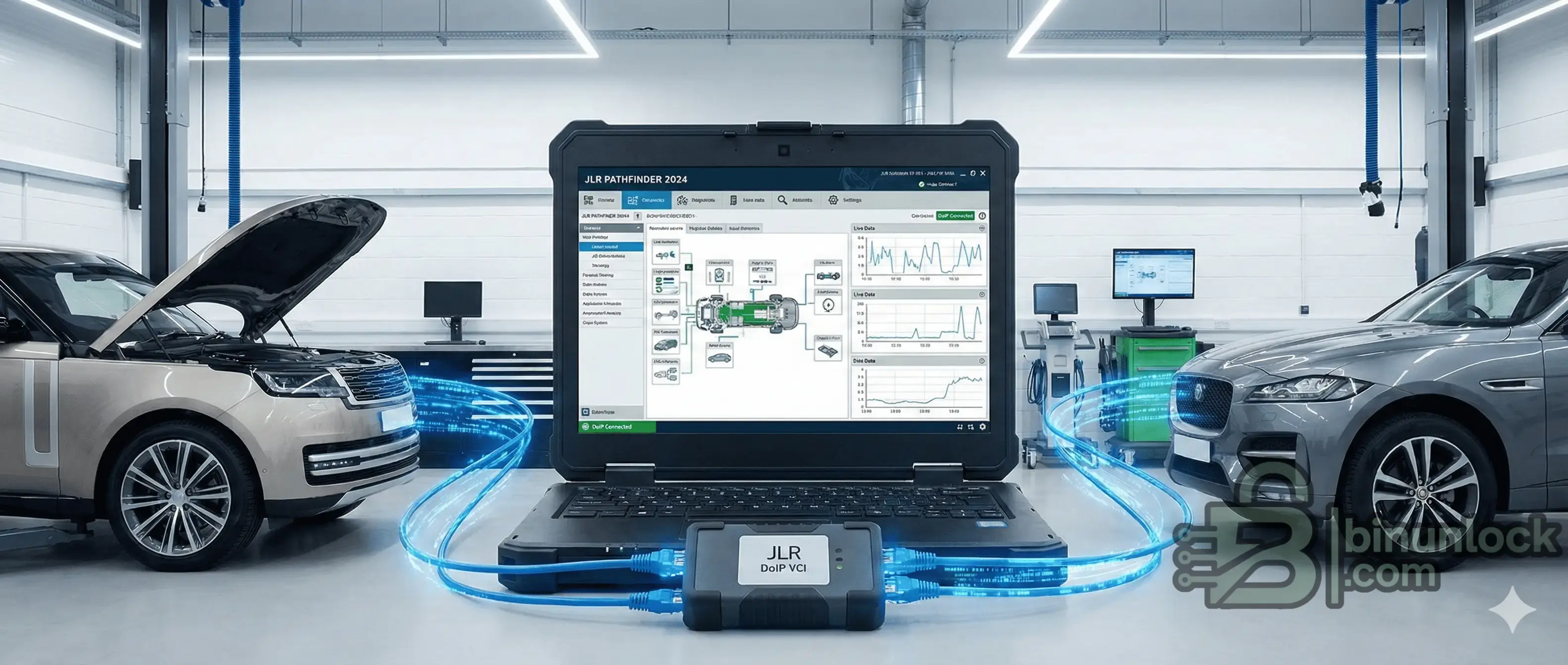 Land Rover Pathfinder Diagnostic System workshop screen