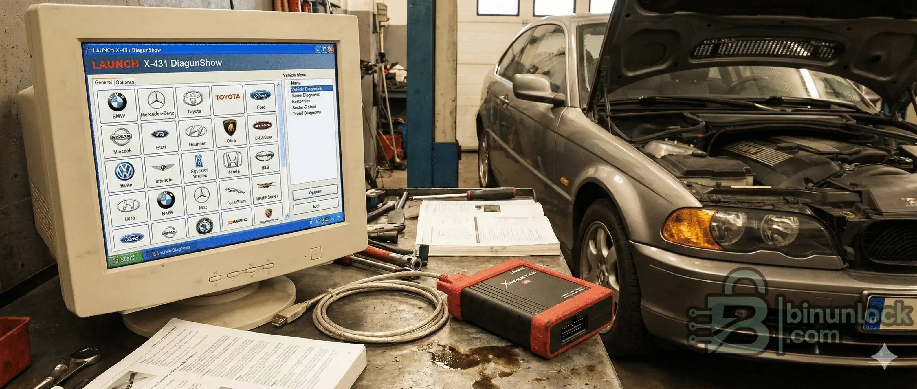 Launch X-431 Legacy PC Multi-Brand Diagnostics workshop screen