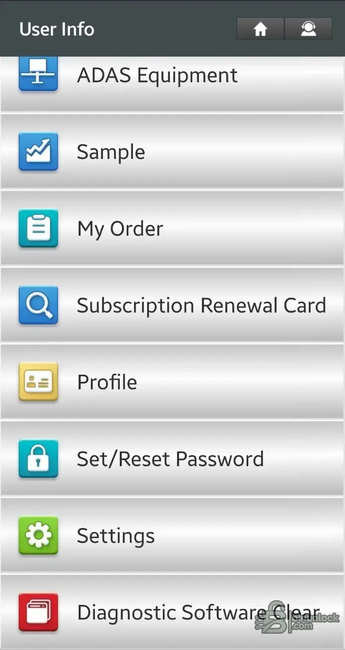 X431 PRO3 Android Client Thinkdiag 2 05.030 settings screen