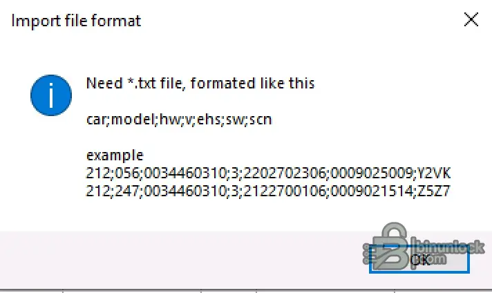Mercedes 7G SCN Data Browser file screen