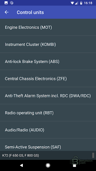 MotoScan BMW Motorcycles cluster screen
