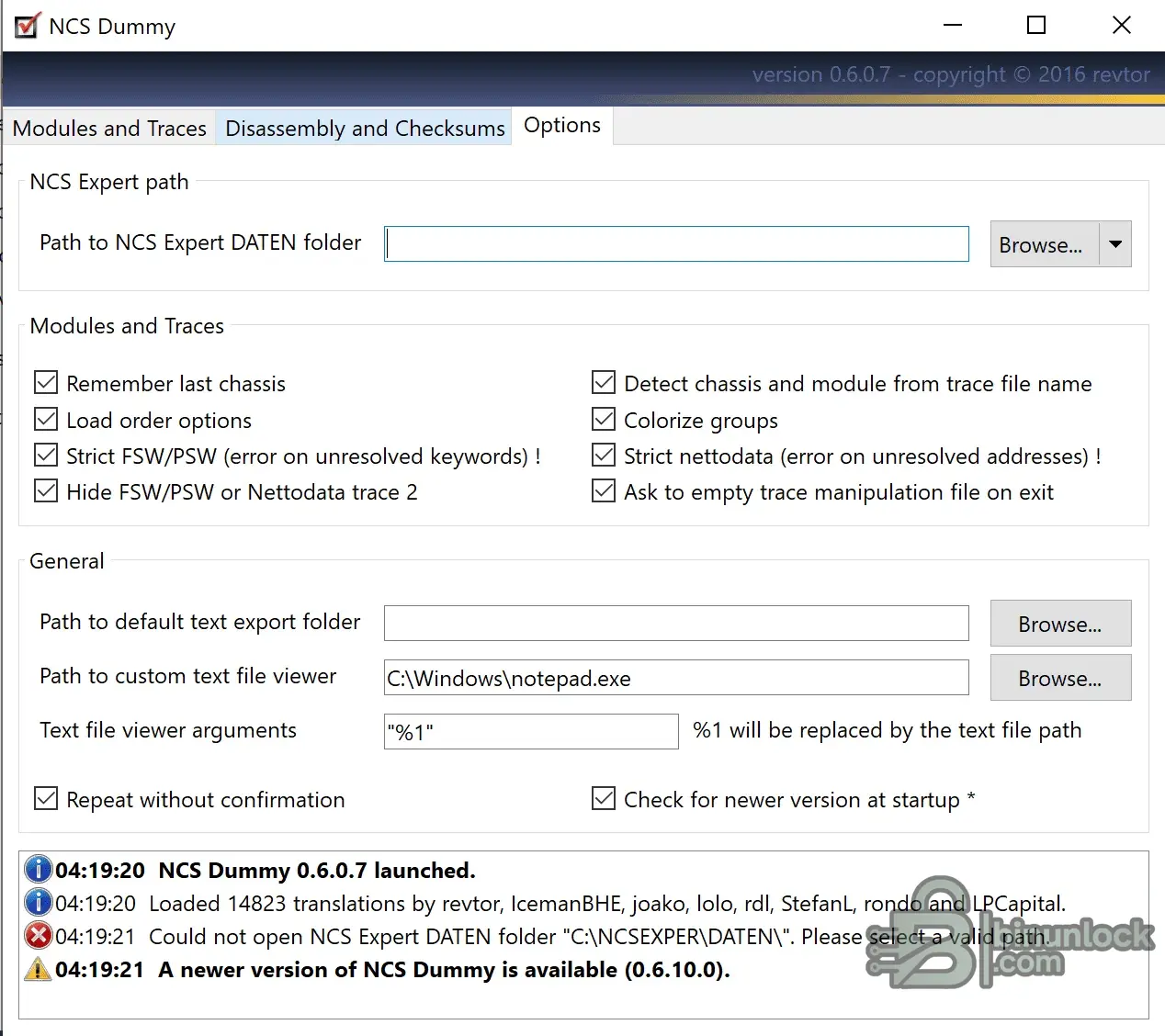 NCS Dummy screenshot