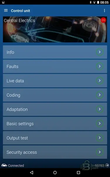 OBDeleven Pro settings screen