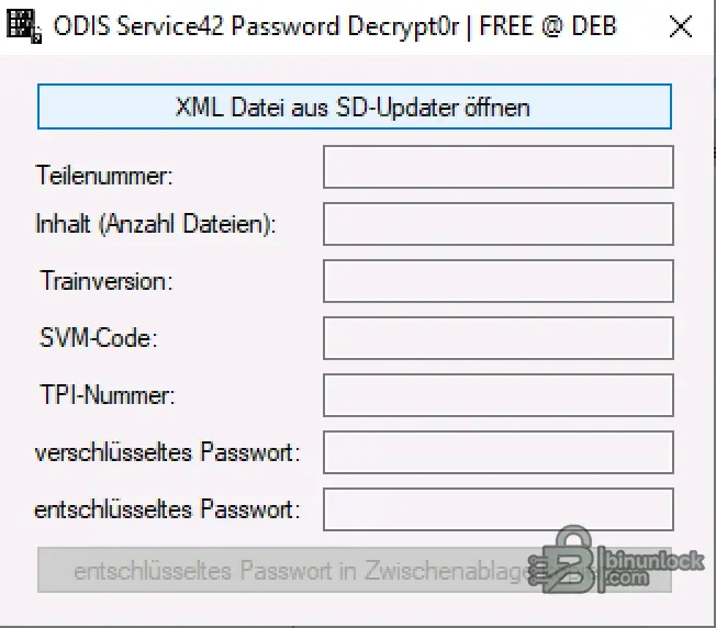ODIS SD-Update XML Analyzer VAG Packages diagnostic screenshot