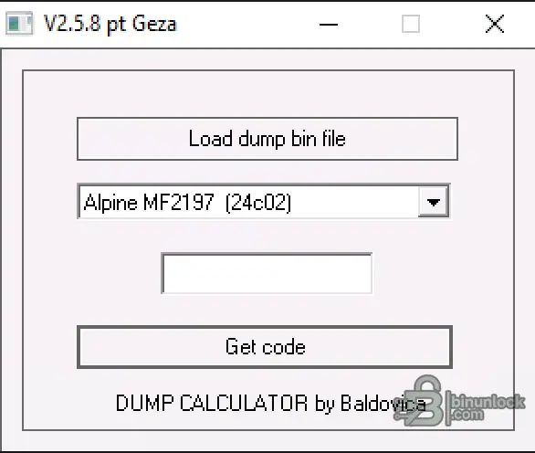 Radio EEPROM Dump Code Calculator Car 5.8 screenshot