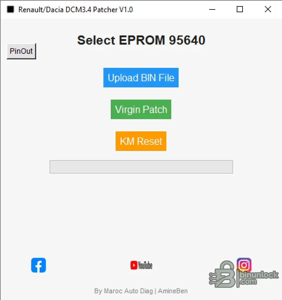 Renault Dacia DCM ECU function screen