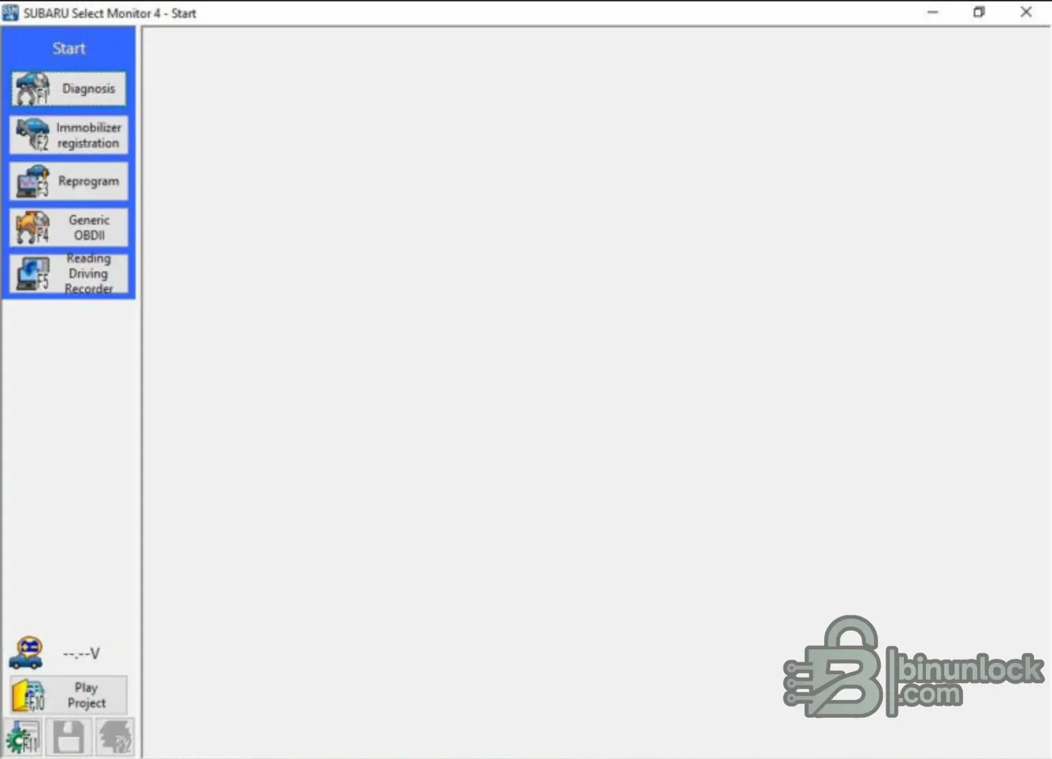 SSM 4 v26.6.0 main menu with diagnosis reprogram and OBDII