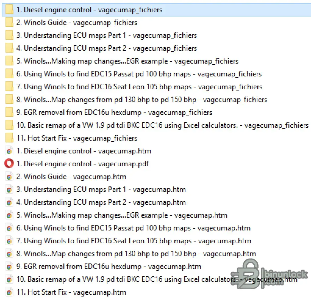 VAG ECU Tuning map screen