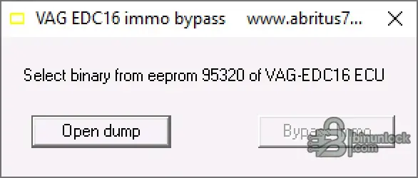 VAG EDC16 IMMO Bypass EEPROM interface screenshot