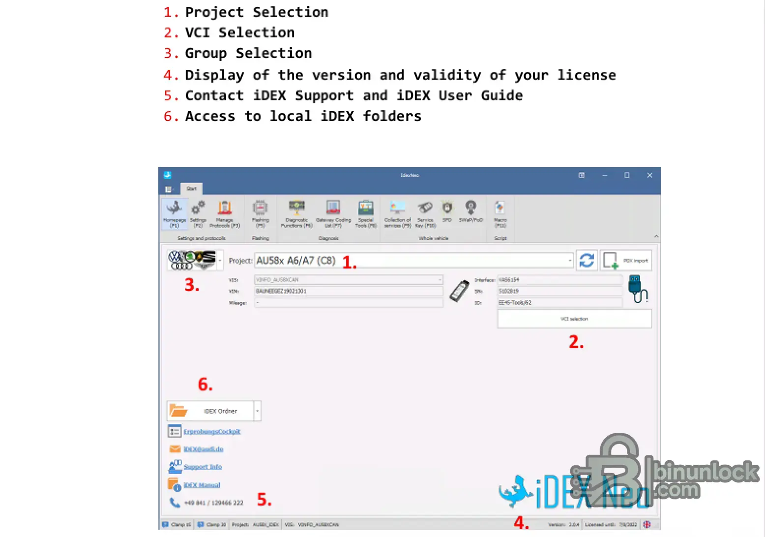 VAG iDEX Neo User ODX Diagnostic 3.0.4 interface screenshot