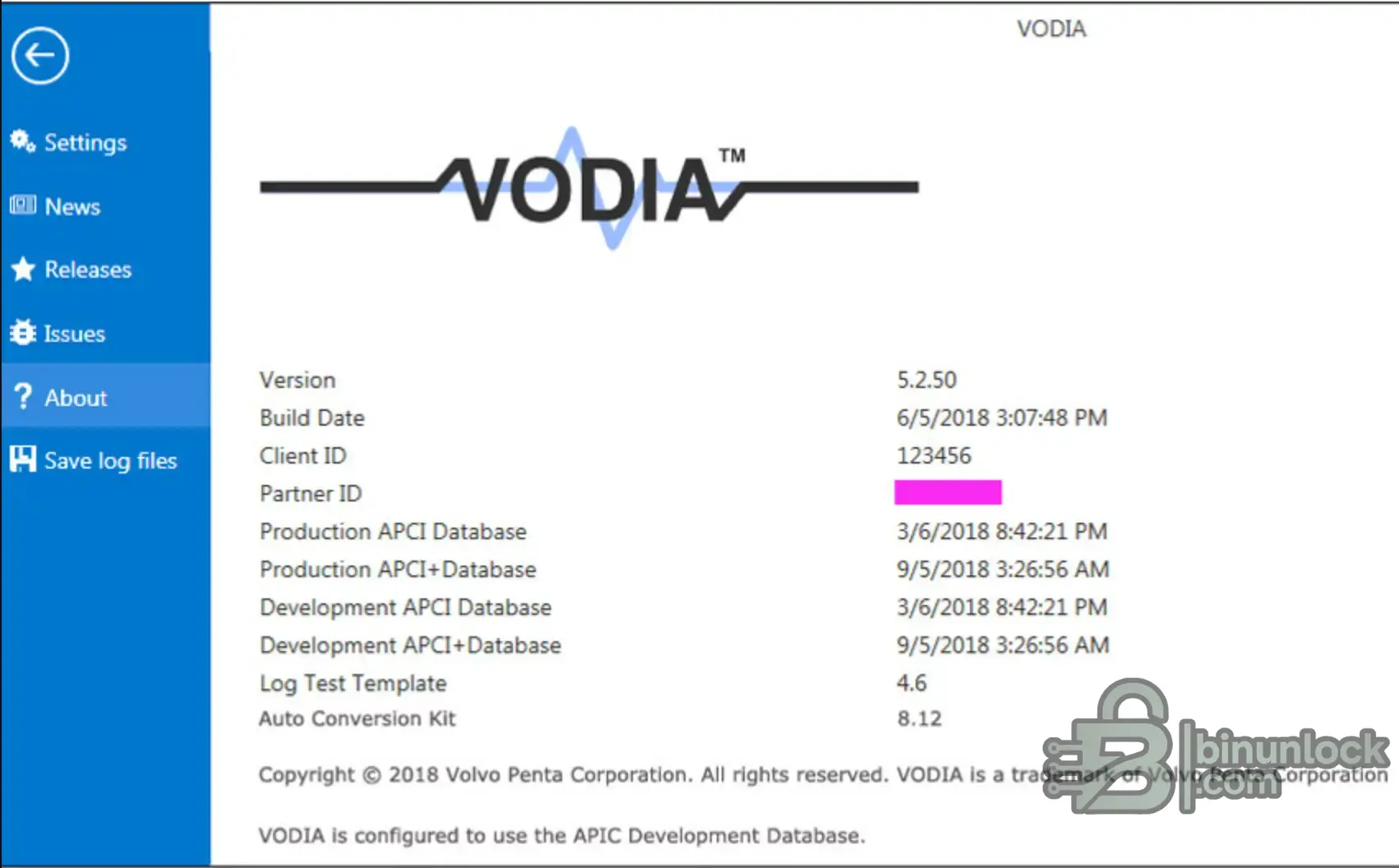 Volvo Penta VODIA Marine Industrial Diagnostics 2.5 screenshot