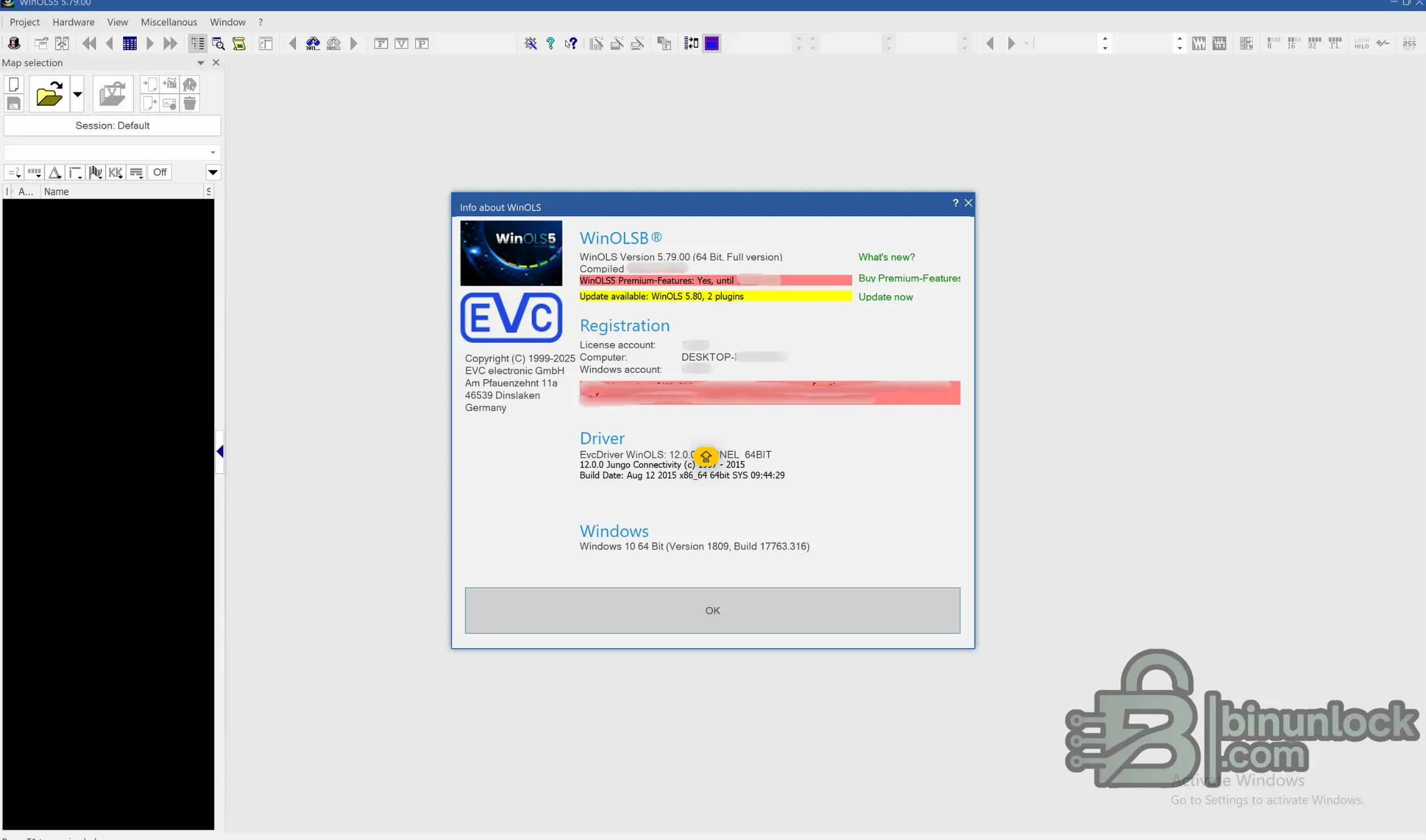 WinOLS 5.79 screenshot