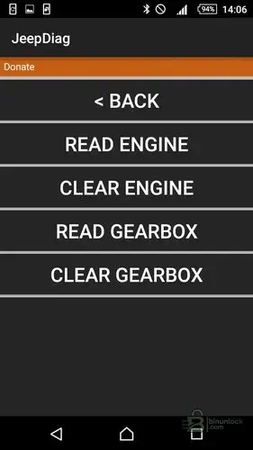 WJdiag Pro menu screen