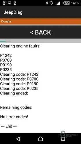 WJdiag Pro 2.7 diagnostic screen