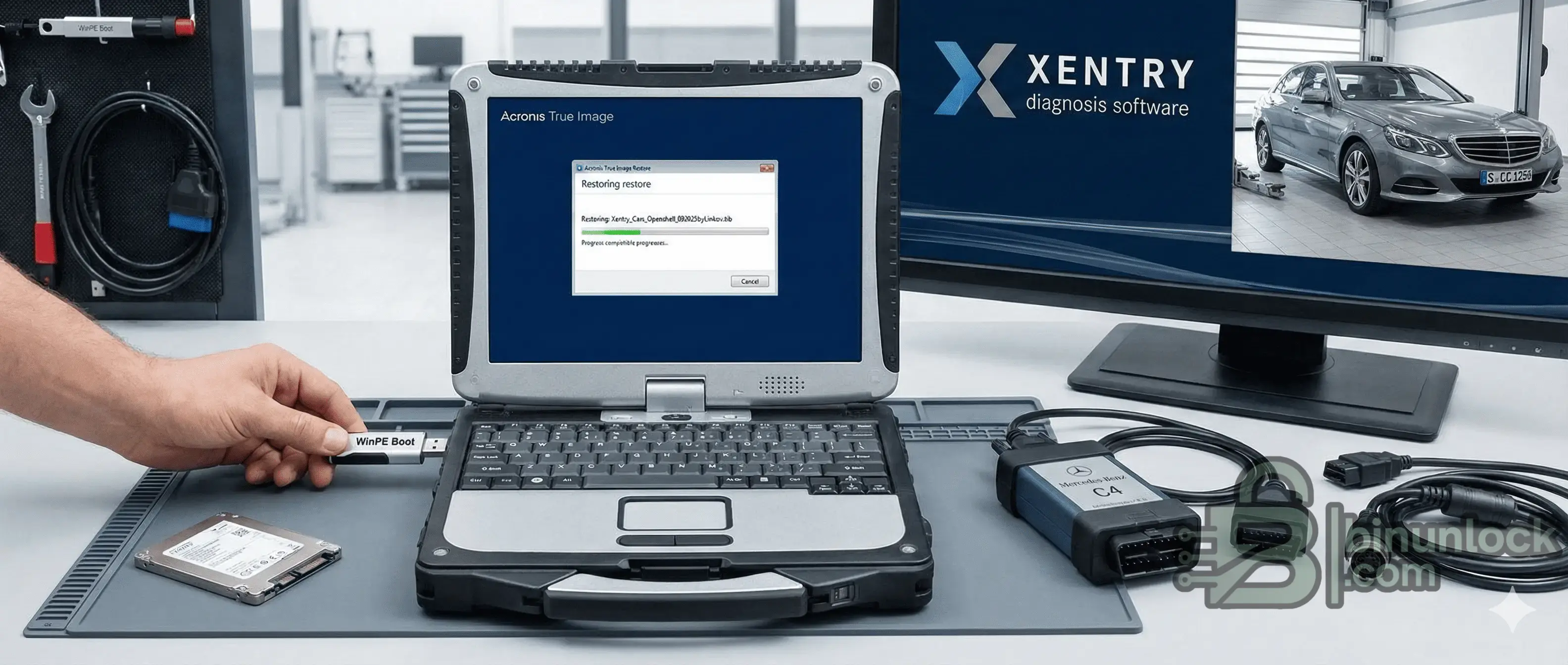 Xentry OpenShell System Mercedes Diagnostics diagnostic screen